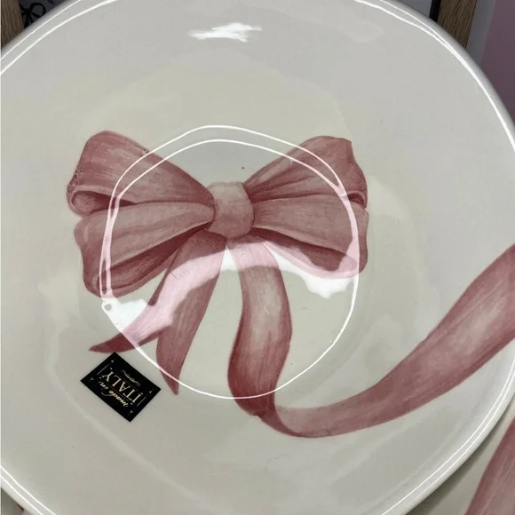 Pink Bow Serving Bowl Set of 4